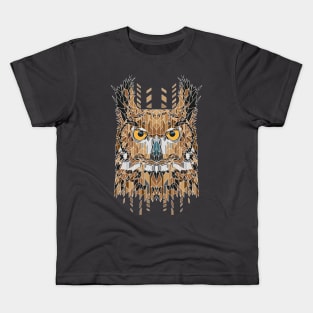 Geometrical Owl Kids T-Shirt